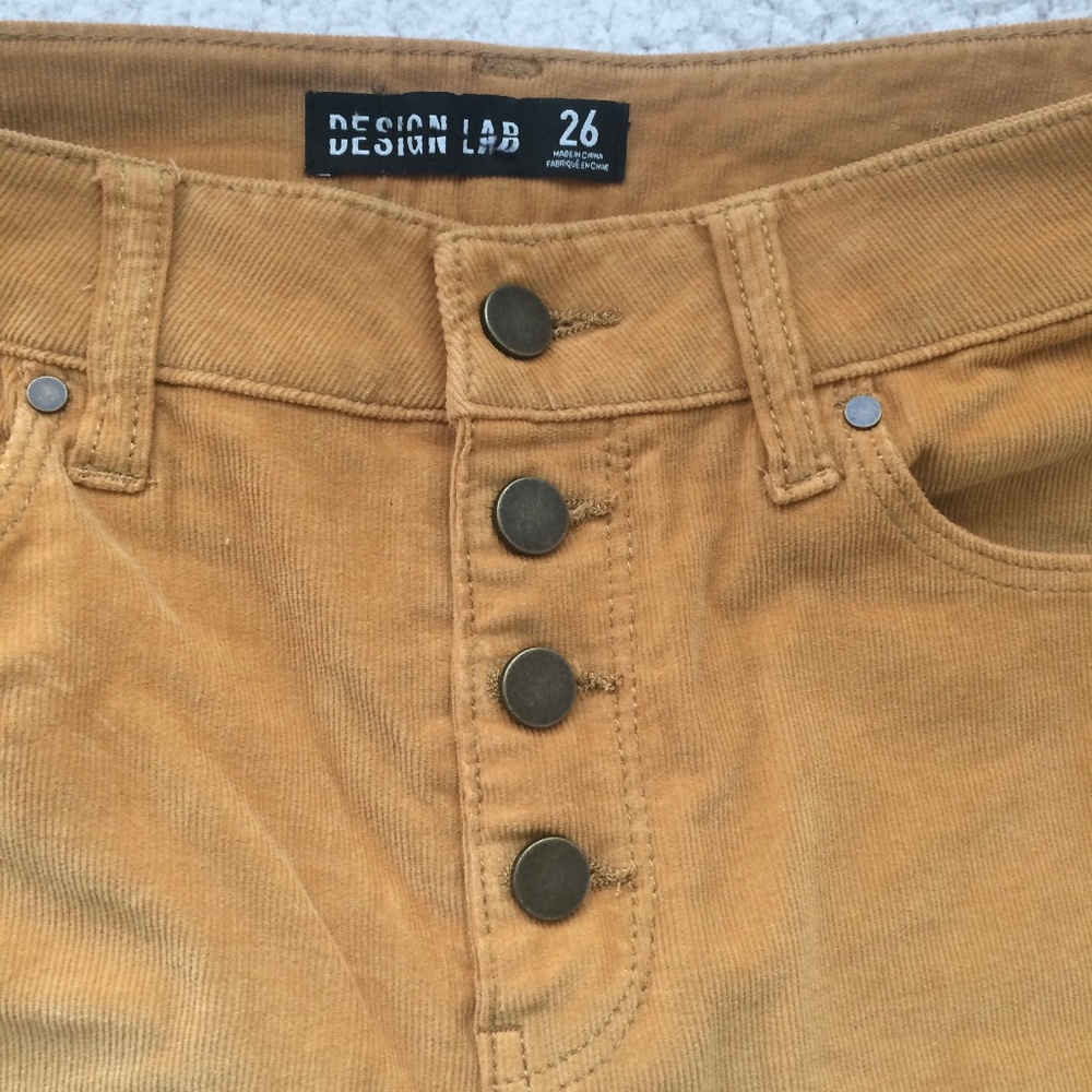 Design Lab Skinny Golden Nugget Corduroy Pants